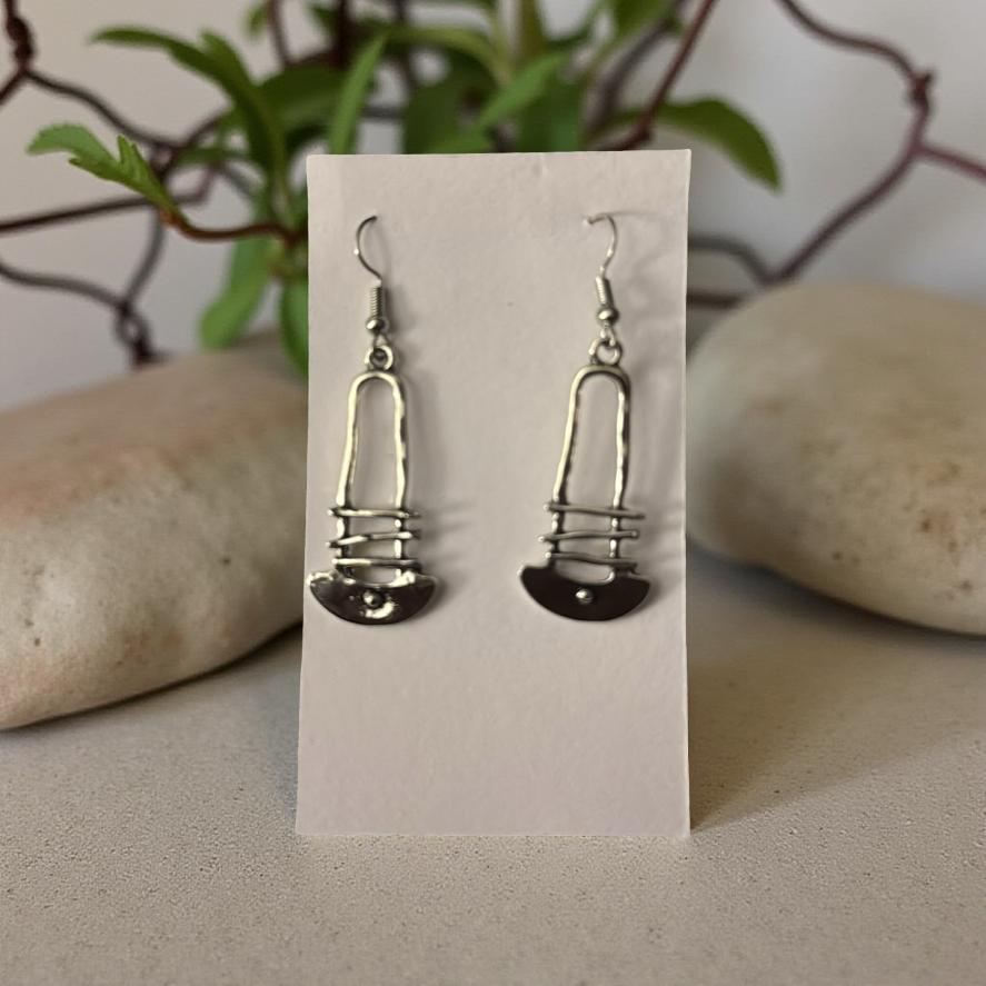 SILVER TEE EARRINGS (CLEARANCE)